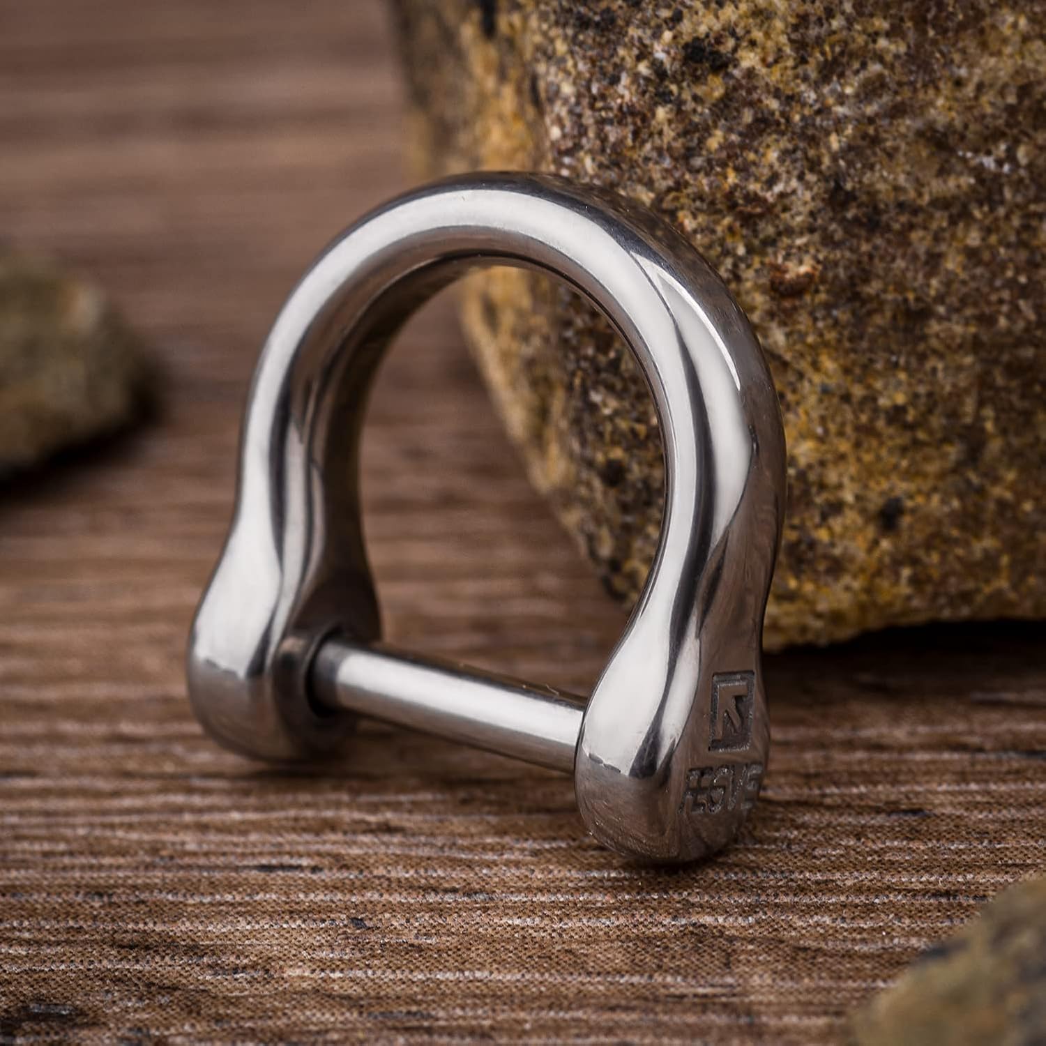 TISUR Titanium D-Rings with Screw Shackle, U Shape Key Chains Rings, Car Keys Tools, DIY Leather Craft Purse/Wallet Buckle 1 pcs (Polished, Tiny) - Image 3