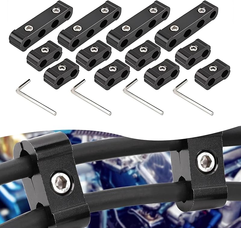Kit Separador de Cabos de Vela Yumfugu com Grampos de 2 e 4 Furos – 12 Peças