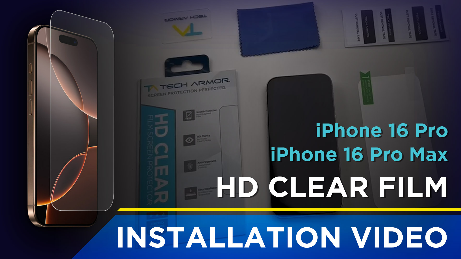 Supershieldz 3-Pack IPhone 17 Pro Max/16 Pro Max Screen Protectors - HD Clear PET Film