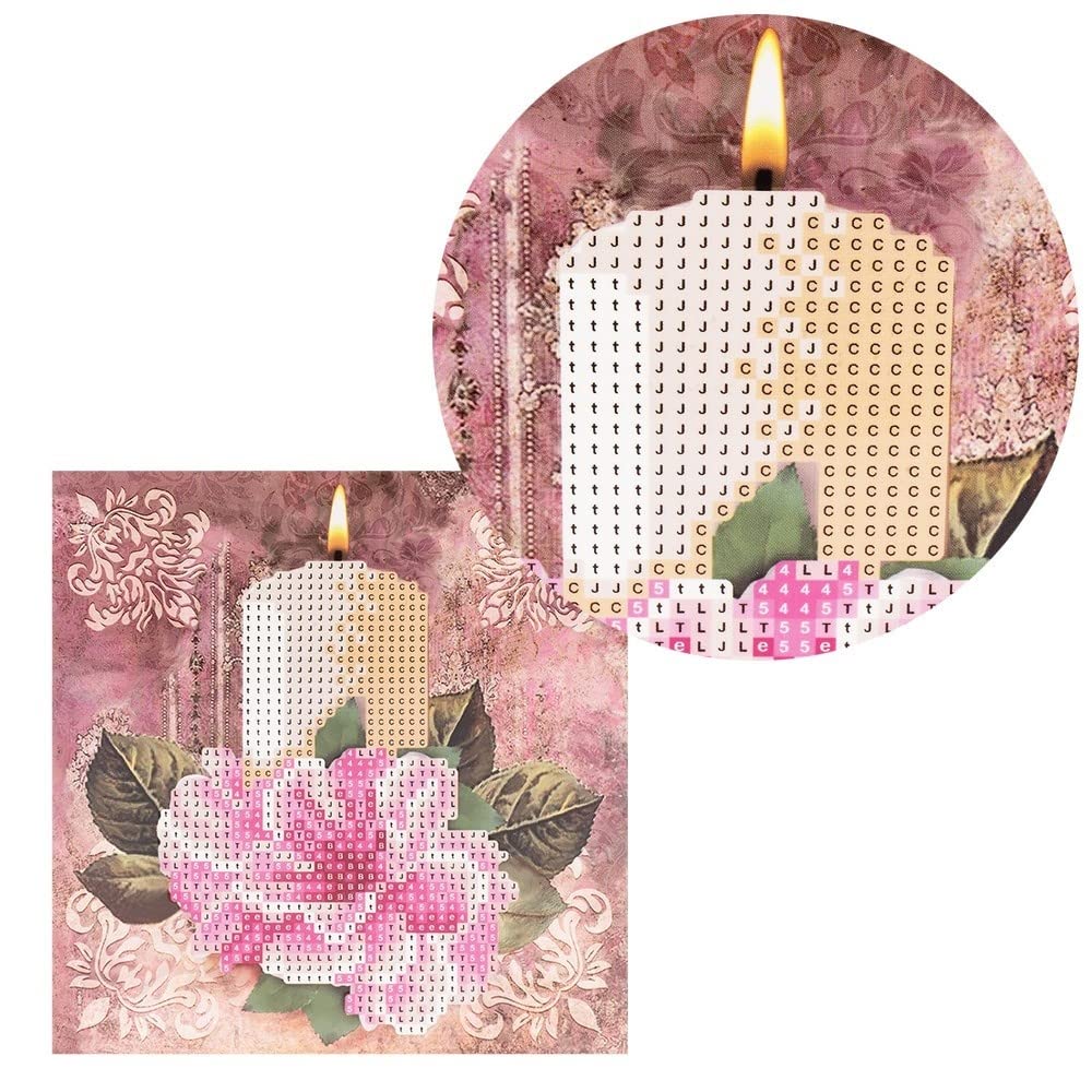 Ideen Mit Herz Diamond-Painting-Kalender | Zum Aufstellen | 21 X 21 Cm | Für Kalenderjahr 2024