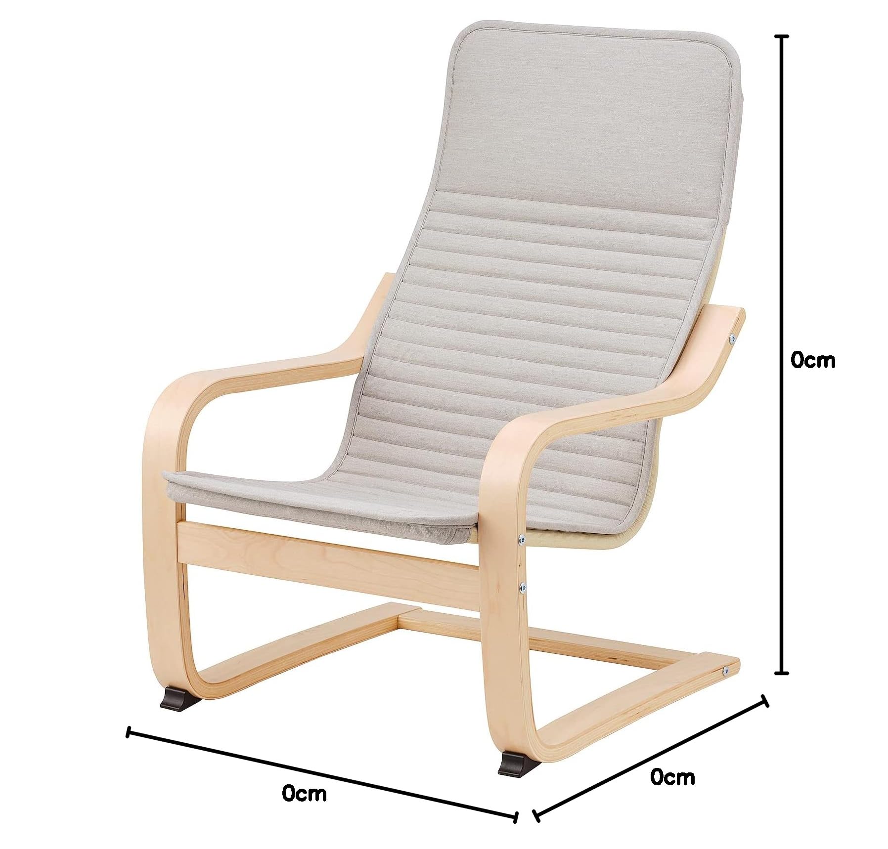 Poäng Children's Armchair, Birch Veneer/Knisa Light Beige : Amazon