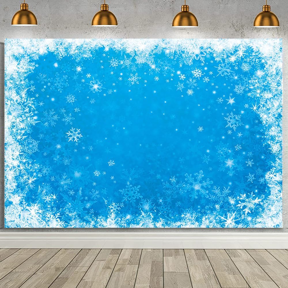 Polar Train Christmas Photography Backdrop - 7x5ft Winter Holiday Photo Booth Background