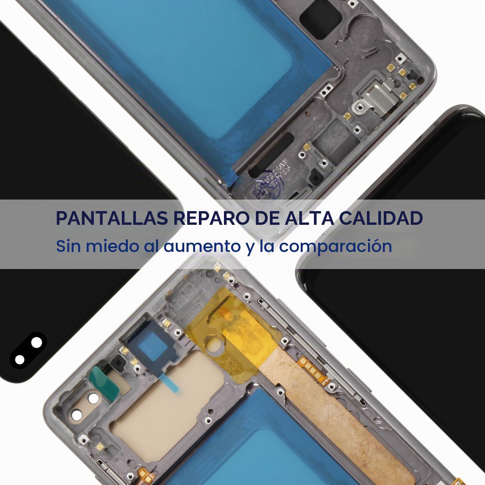 Reparo LCD Pantalla para Samsung Galaxy S10 Plus Display - para Galaxy S10 Plus LCD para Samsung S10 Plus Pantalla Táctil Digitalizador Assembly SM-G975F, SM-G975U, SM-G975W (Negro con Marco)
