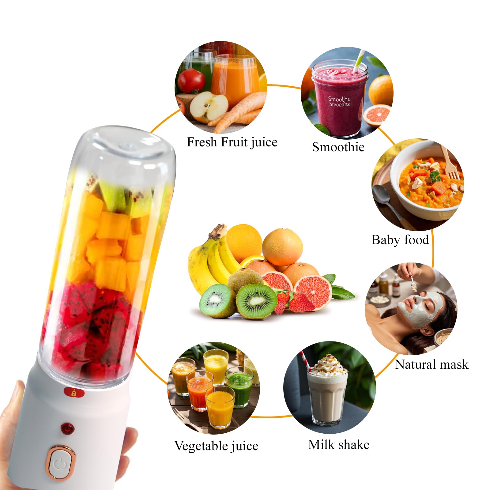 Amazon.com: Mini Juicer Blender Portable, Personal Size for
