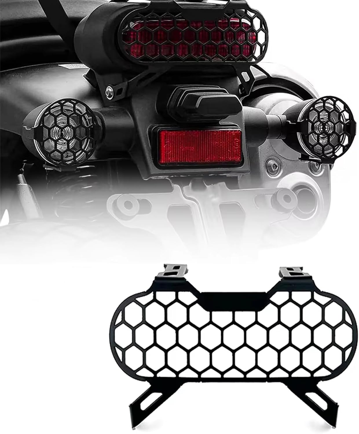 For CL-500 CL500 cl500 2025 2024 2023 new accessories motorcycle rear turn signal grille guard net taillight headlight protection frame guard net (B)