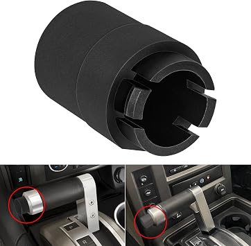 H2 Transmission Shifter Button Compatible with 2003+ Hummer H2, Gear Shift Handle Knob Button Black, Easily Removed from Shifter with a Twist and Pull