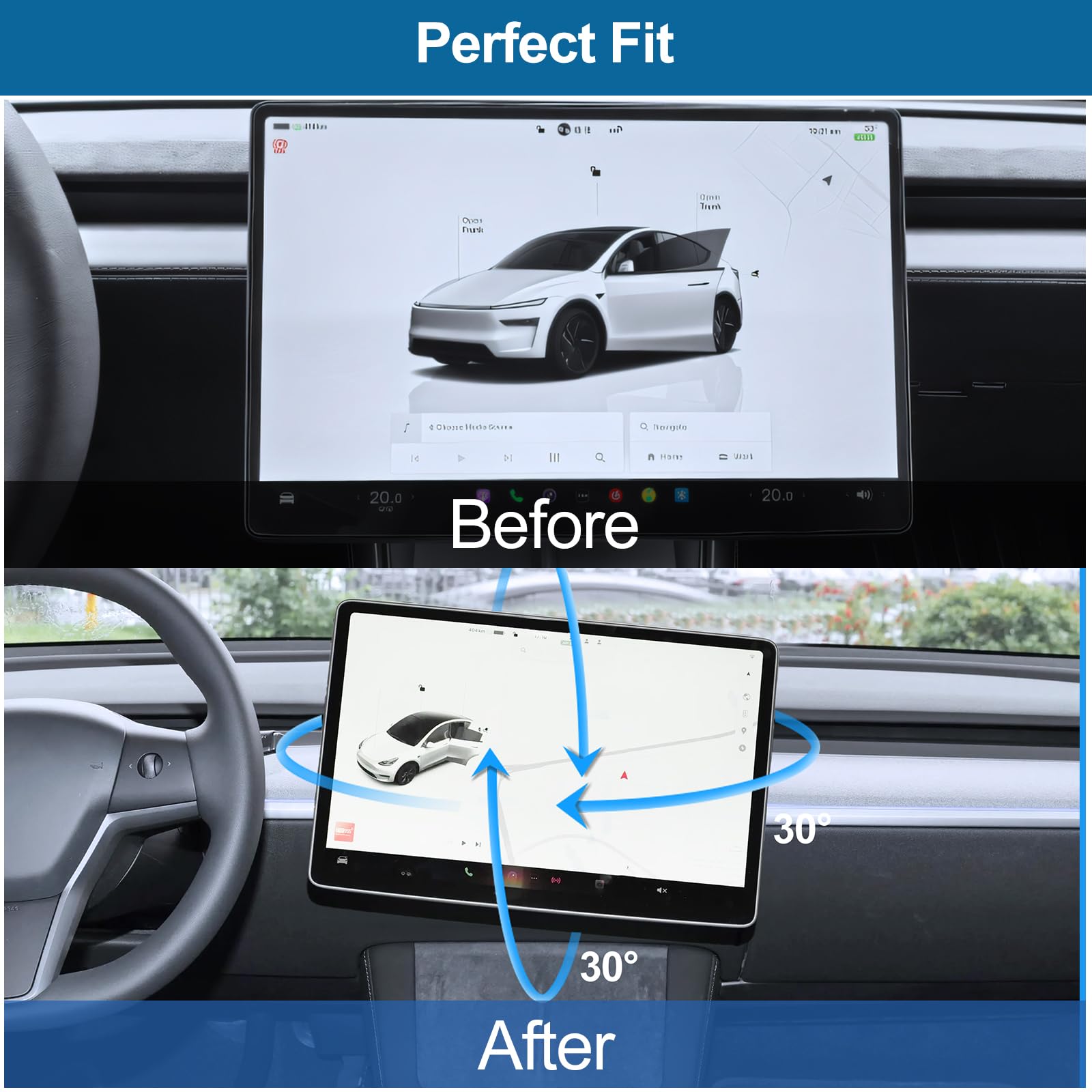 Amazon.co.jp: 画面スイベルマウント Tesla Model Y Juniper 2026 2025