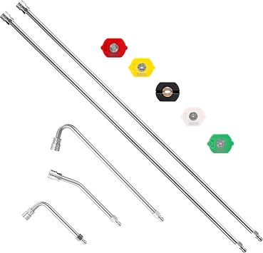 M MINGLE Pressure Washer Extension Wand - 120" Upgrade Power Washer Lance