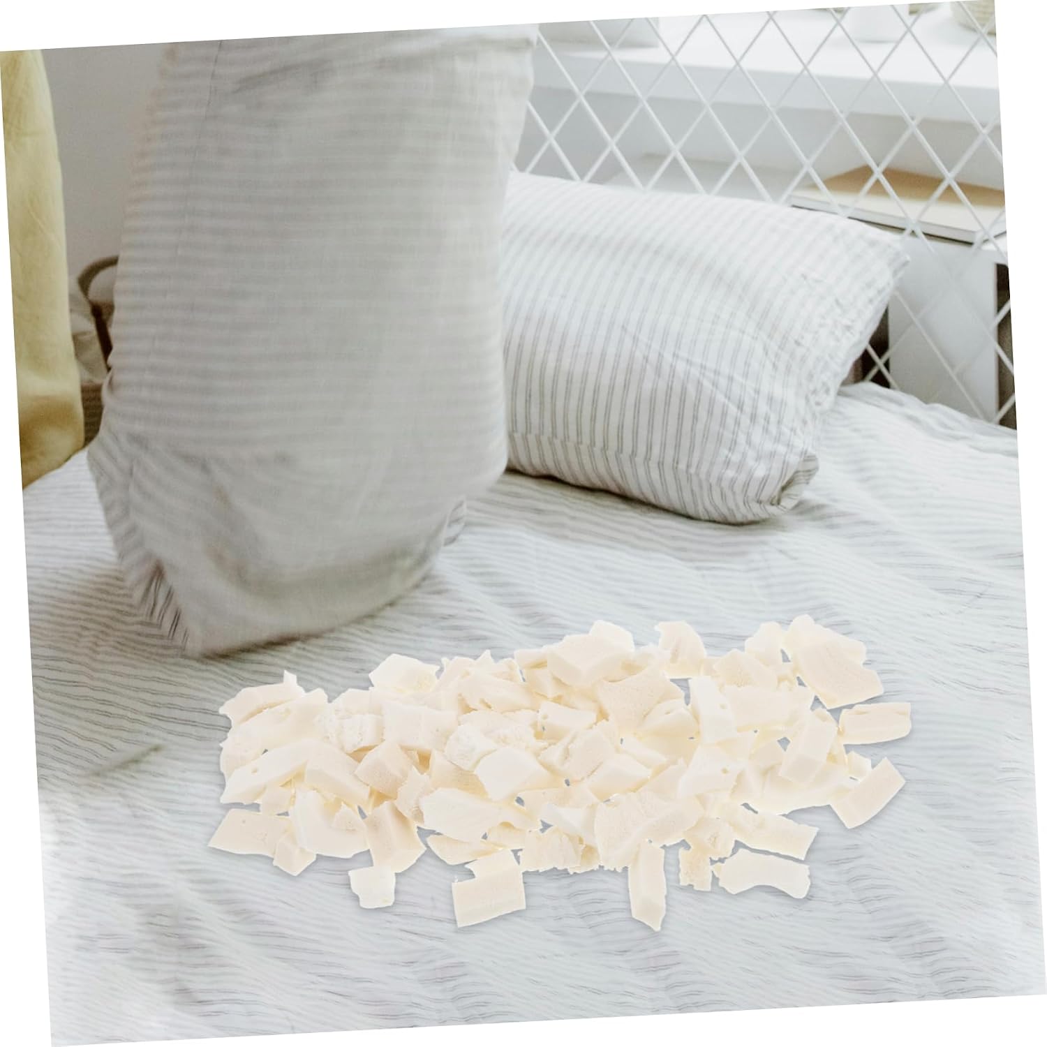 VOSAREA 1set Soft Latex Beads Filling for Bean Bag Chairs and Cushions Breathable Comfortable and Reusable Pillow Stuffing for Crafts and Dog Beds of Quality Latex Particles
