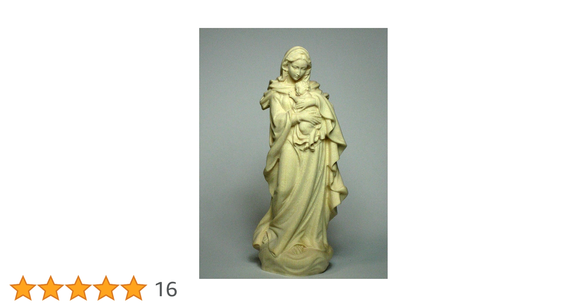 信者さん向け本物のマリアさま マリア像 マリア様 20cm 木彫り