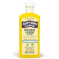 Vista 1 de Happy Home Sabor natural a limón, sin alcohol, certificado Kosher, 7 onzas.