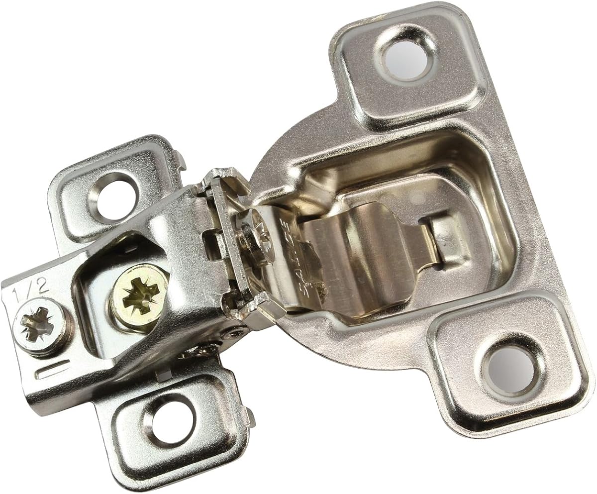 Salice 106 Degree Excenthree 1/2" Overlay Screw On Self Close Cabinet Hinge with 3 Cam Adjustment CSP3799XR (1)