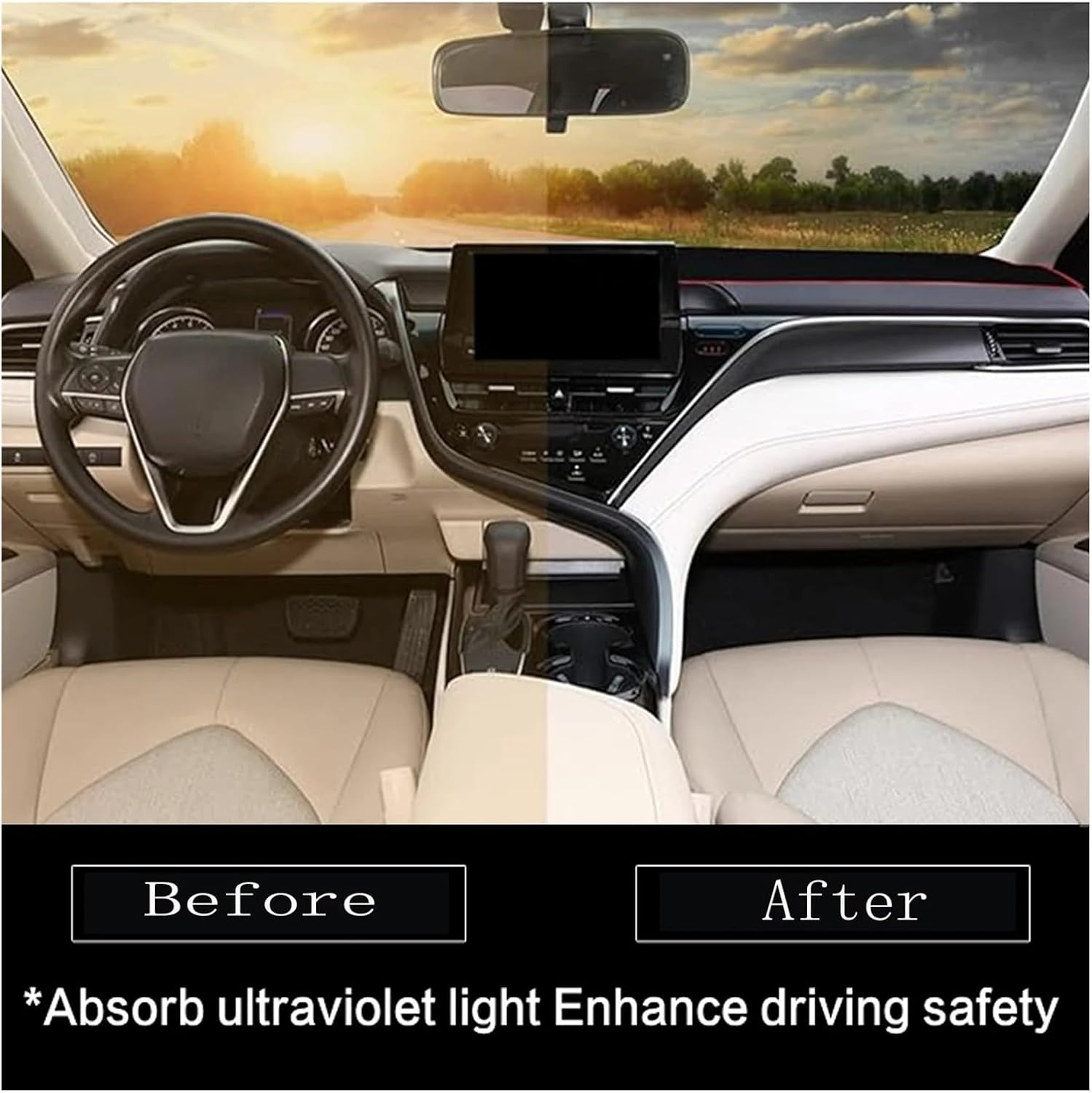 車内 ダッシュボードカバー アクア プリウスC 2011-2019用 車用ダッシュボードマット サンシェード 保護カーペット ダッシ