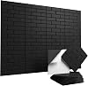 Vieshful 10 Pack Acoustic Panels Self-Adhesive, 30x30cm High Density Sound Absorbing Panels for Walls, 3D Brick Texture Soundproof Padding for Home Office, Gaming Room & Recording Studio, Black