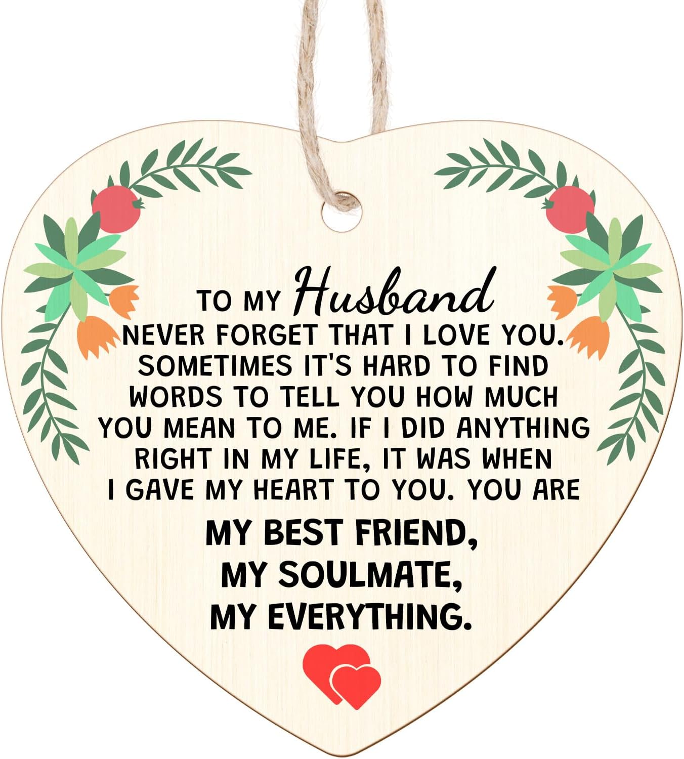 Husband Christmas Ornament Husbands Gifts from Wife Anniversary Wedding Gifts for Husband Romantic Birthday Gift Anniversary Keepsake for Men from Wife Husbands Ornament for Christmas Tree