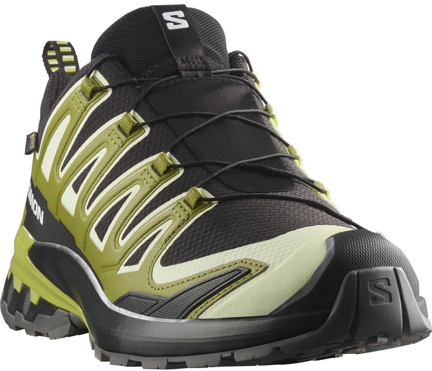 SALOMON Chaussures Xa Pro 3D V9 Gore-Tex Code 477419 Noir, Noir et vert., 44 EU