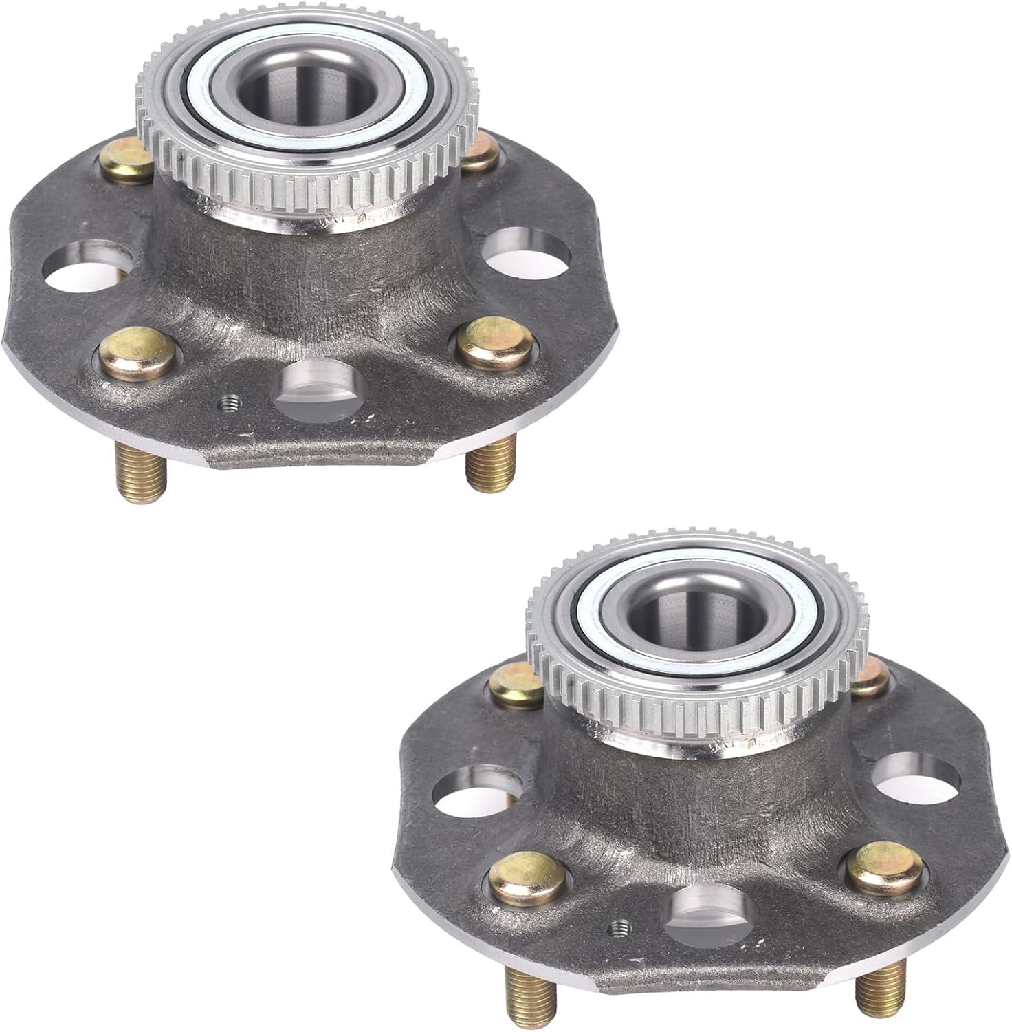 PAROD 2PCS 512178 Rear Wheel Hub Bearing Assembly Fit for Honda Accord 1998-2002 2.3L; 4-Wheel Disc Brakes