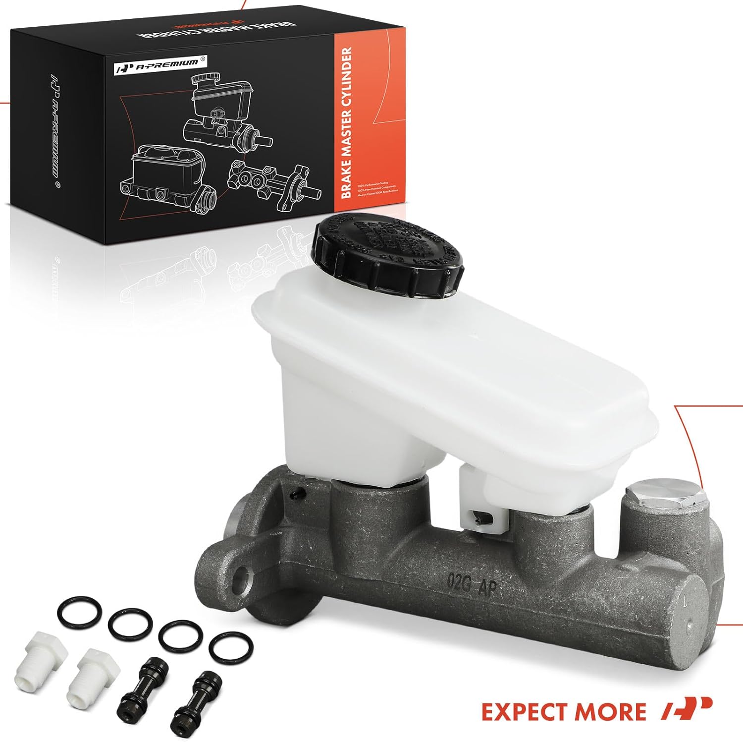 A-Premium Brake Master Cylinder with Reservoir and Sensor Compatible with Buick and Oldsmobile Vehicles - Century, Cutlass Ciera, 1994 1995 1996, Wagon