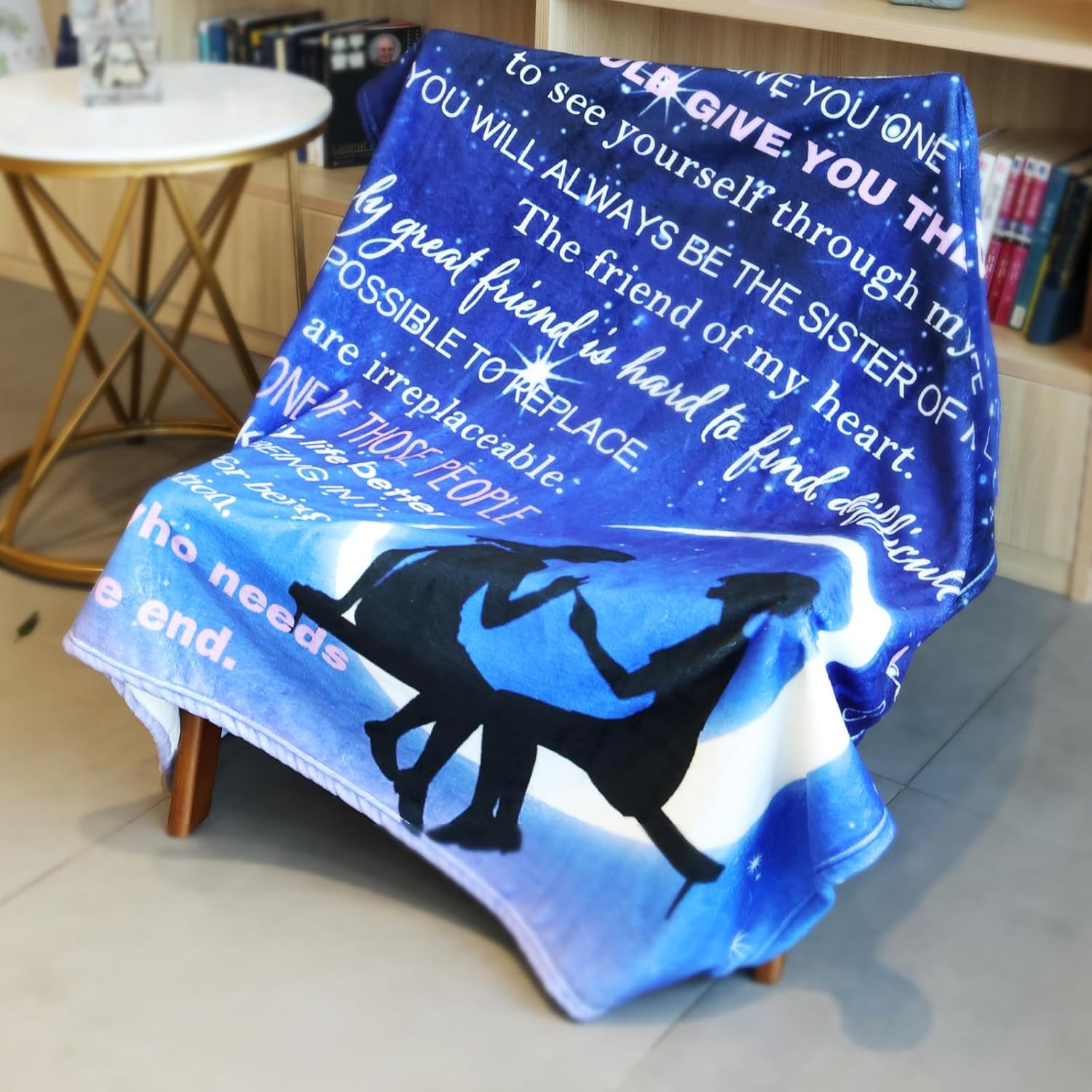 Best Friend Birthday Gifts for Women, Friendship Gifts Throw Blanket for Valentines Galentines Day, Birthday Gift for Woman Friendship, Bestie Blanket 50 * 60 Inch - Image 2