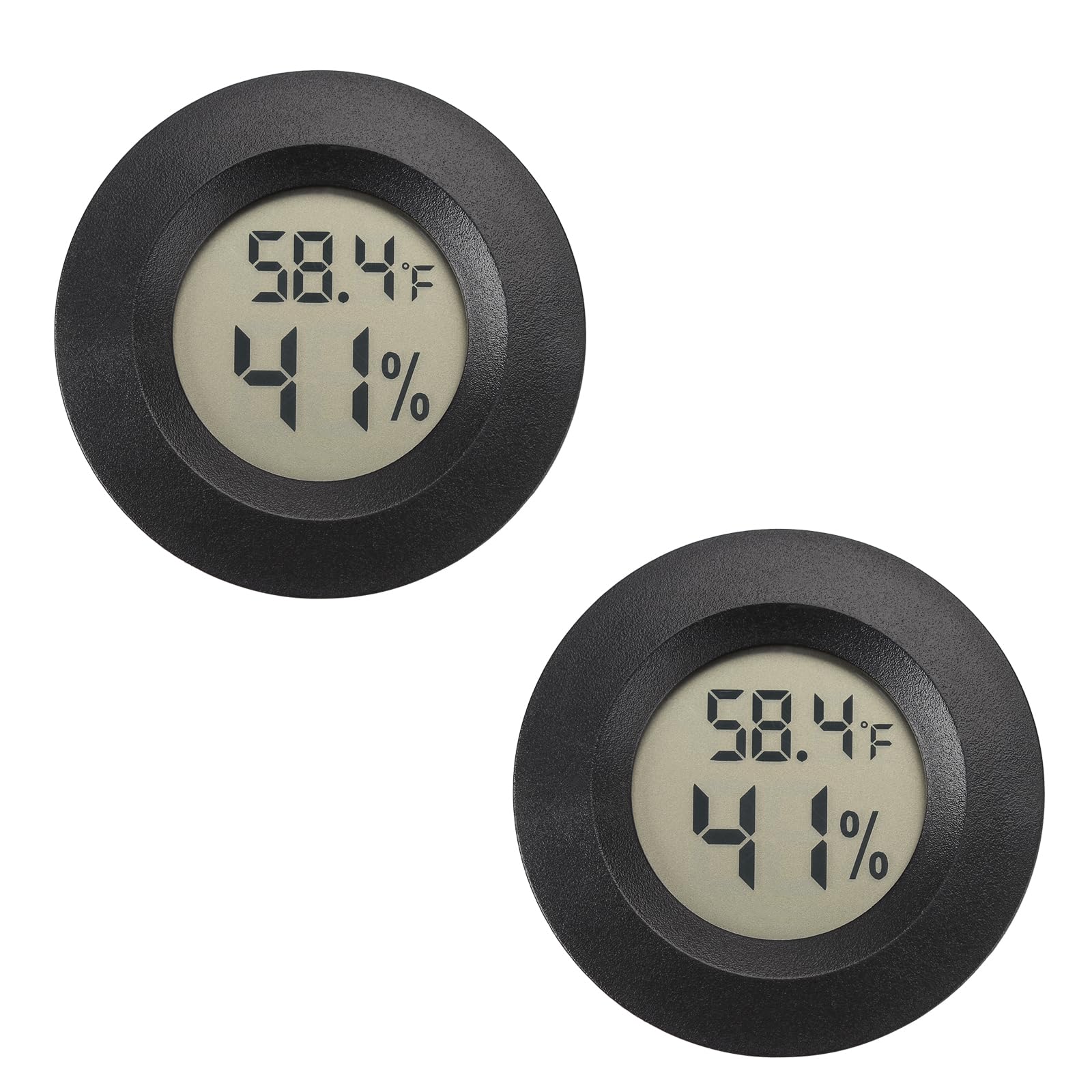 Thermomètre hygromètre numérique intérieur extérieur pour serre reptile cave lot de 2
