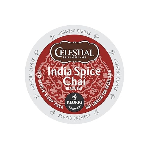 Celestial Seasonings India Spice Chai Tea K-Cup - Estuche de 48 unidades