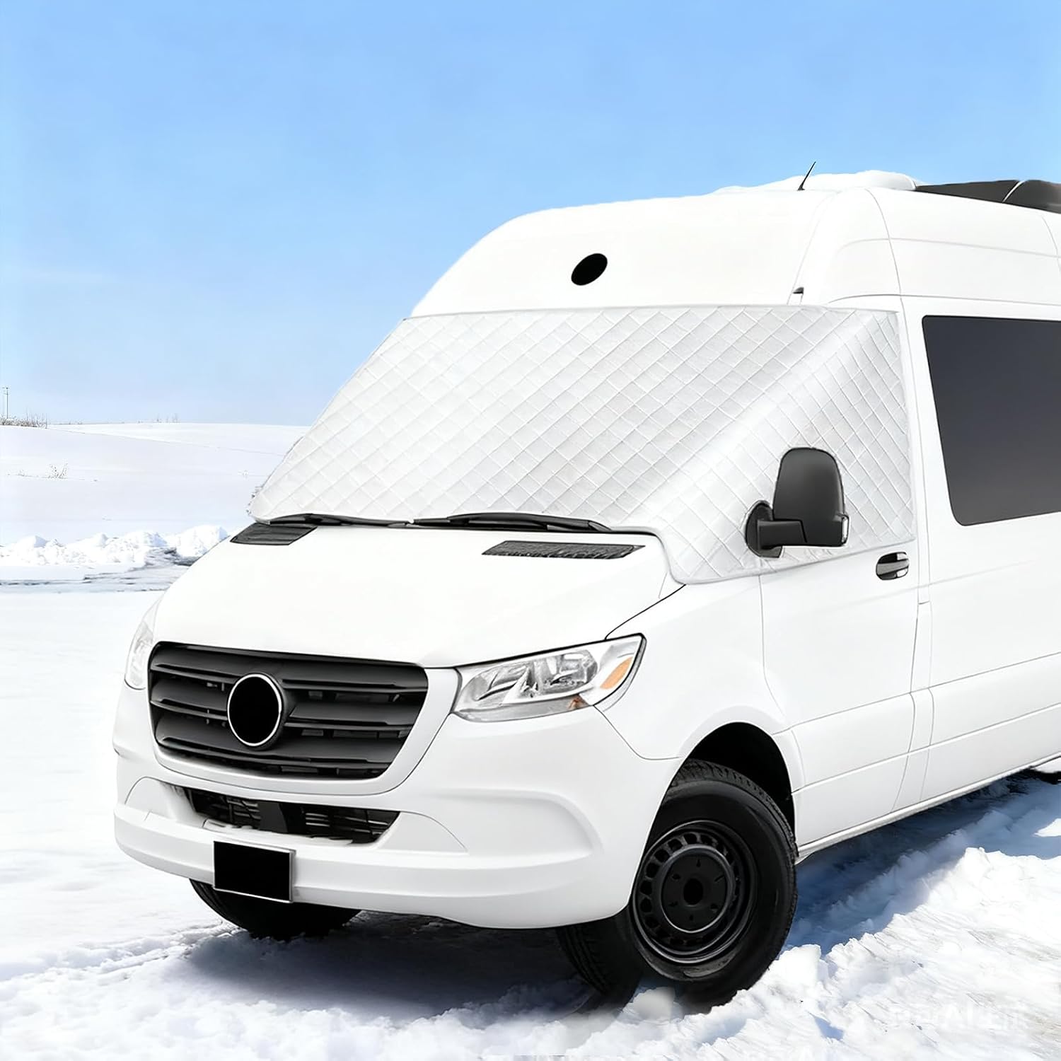 Front Window Cover for Mercedes (2019-2023) - Vehicle Sunshade and Snow Shield
