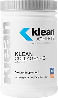 Klean Athlete Klean Collagen+C | Collagen Peptides with Vitamin C for Joint and Connective Tissue Support | 10.7 Ounces | Unflavored