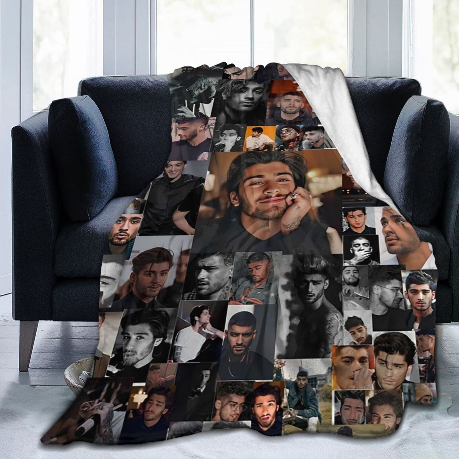 YINGD Zayn Malik Collage Blanket (3 Sizes), Warm, Lightweight & Cozy, Super Soft & Comfy Flannel Blanket, Fleece Blanket, Microfiber Anti-Pilling 200CM X 150CM