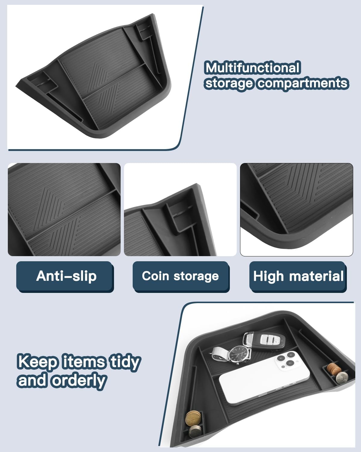 Ruiya 2023-2025 2026 Prius Behind Screen Organizer for 2026 Toyota Prius Accessories Dashboard Storage Tray Compatible with 2023 2024 2025 2026 Toyota Prius(Upgraded)