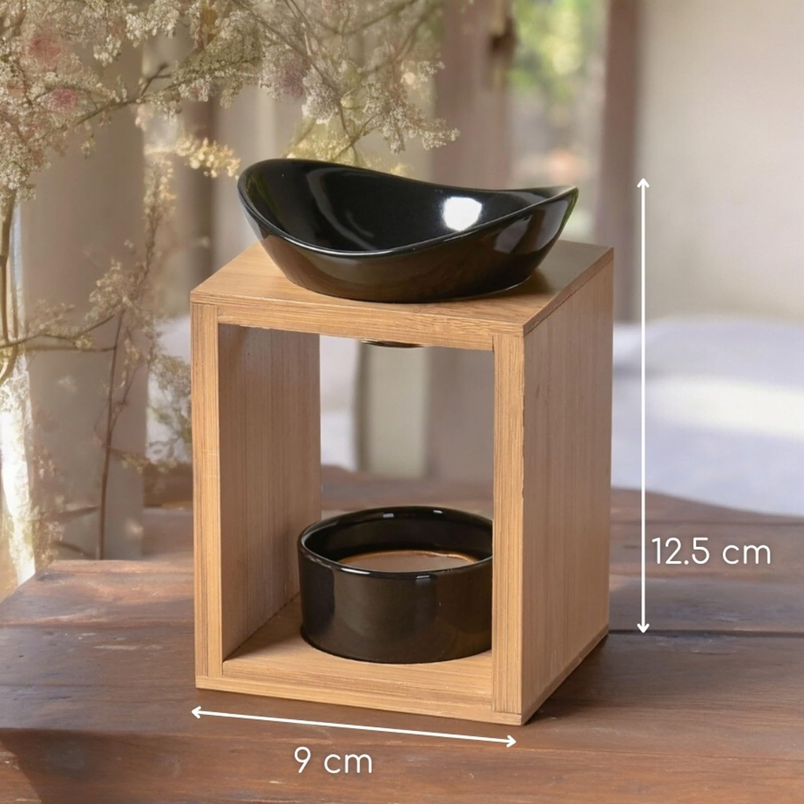 Zen'Aroma – Quema de Perfume Natural Kalos – Quemador de aceites Esenciales, Fondants perfumados, Cuadrado de Cera perfumados – difusión por Calor Suave – aromaterapia – Objeto Decorativo y
