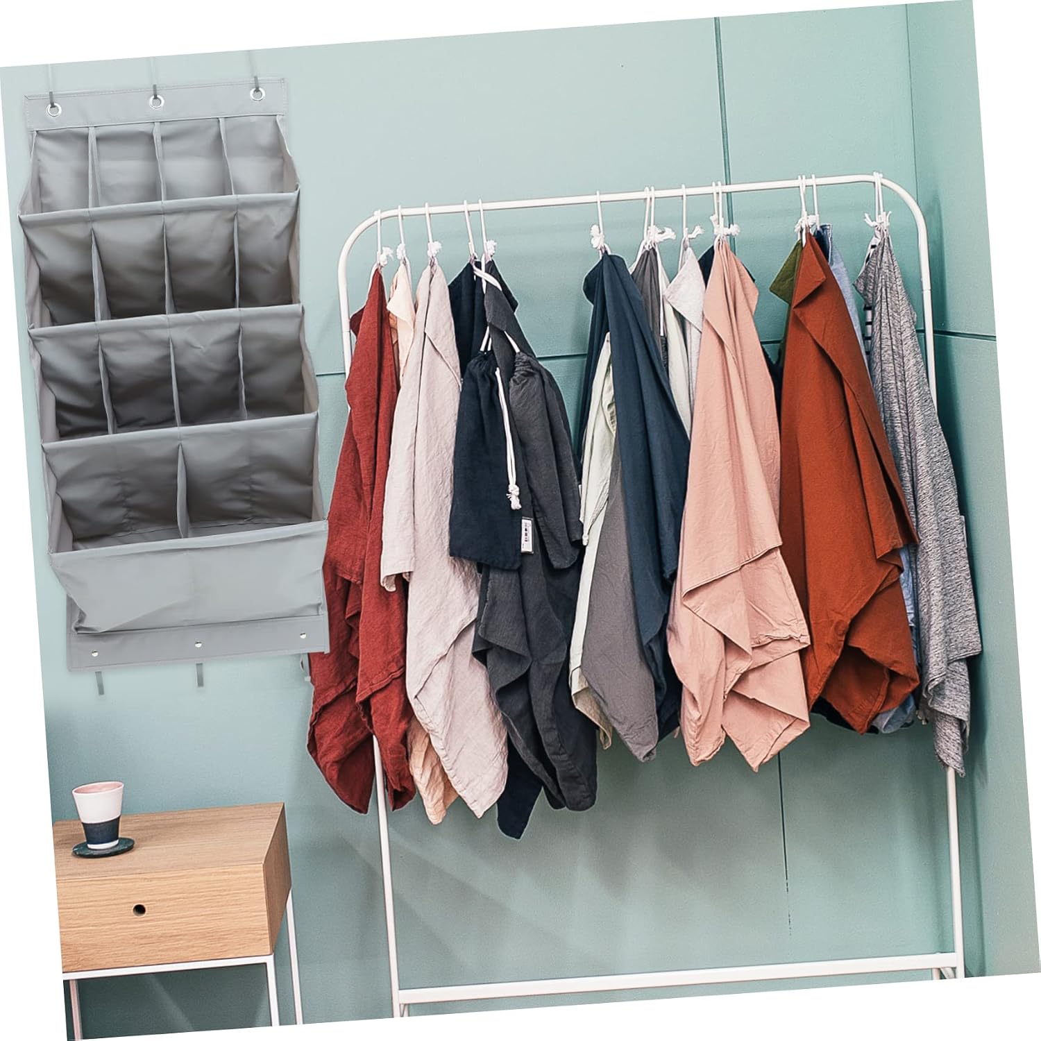 Garneck Hanging Organizer Bag Door Back Storage Pouch Oxford Fabric Closet Accessory Easy Organization