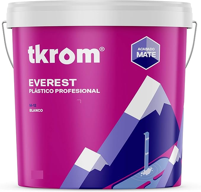 Pintura Plástica Tkrom Everest Blanco Mate 4L