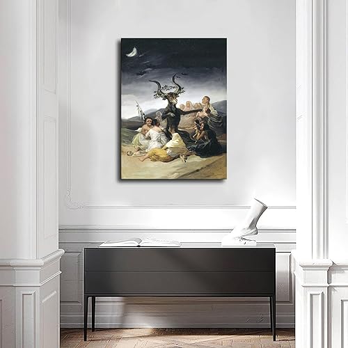 Miniatura 3 de Póster de Francisco De Goya de Brujas Sabbath de Francisco De Goya, impresión de cuadros, arte de pared, decoración estética para sala de estar,