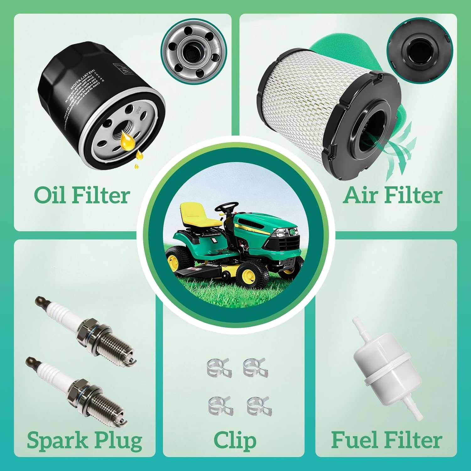 16 083 01-S Air Filter Tune Up Kit Fit For Koh-ler EZT740 EZT750 EZT715 EZT725 ZT710 ZT720 ZT730 Gasline Engines
