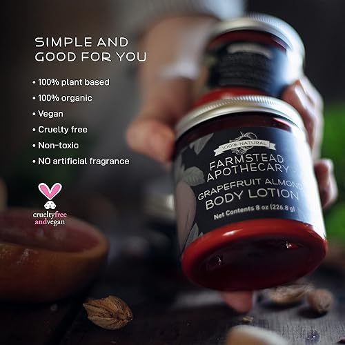 Miniatura 4 de Farmstead Apothecary Loción corporal 100 natural con aceite de cártamo orgánico aceite de girasol orgánico y aceite de vitamina E orgánico 8 onzas