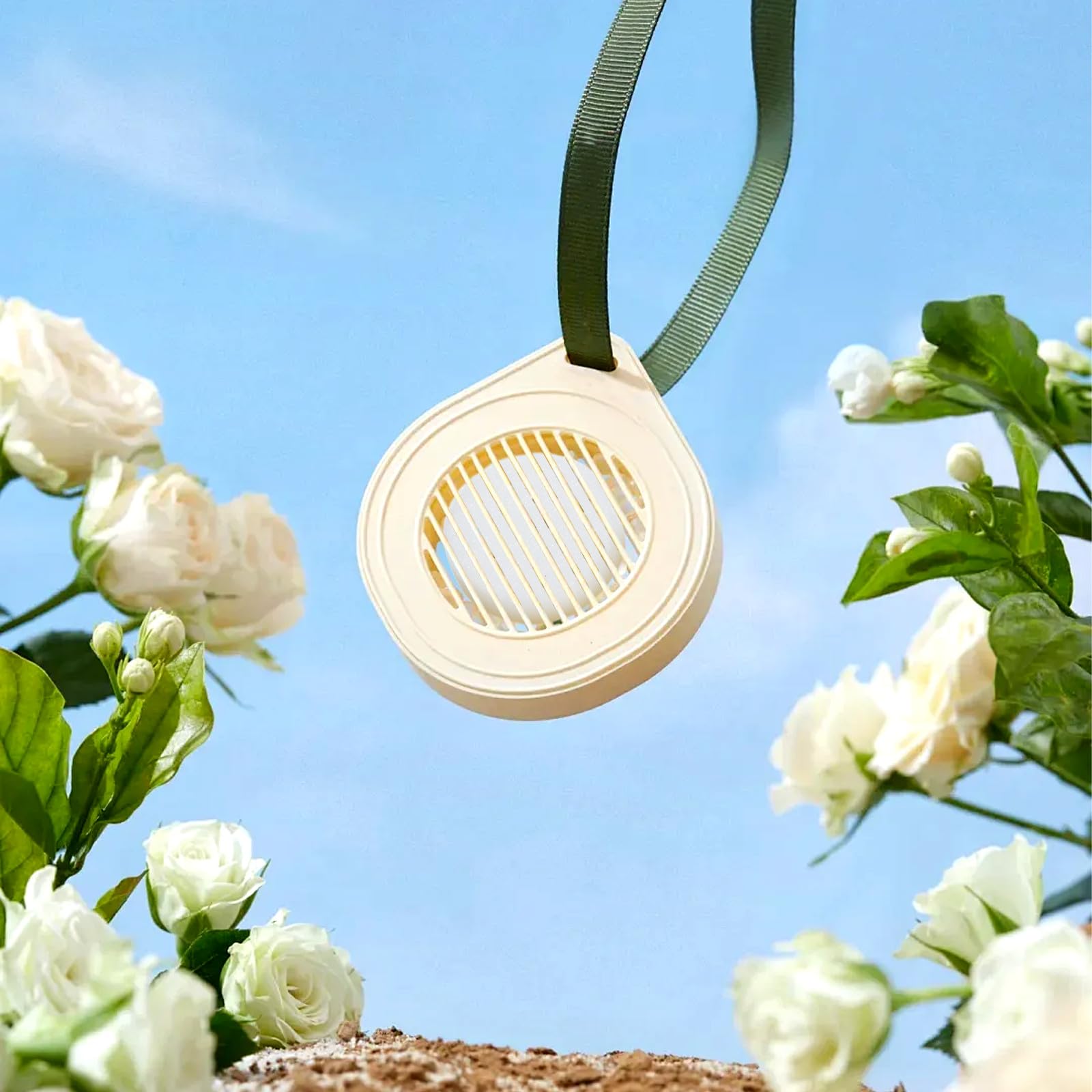 POPETPOP Almohadillas Diseño Práctico y Minimalista 50 de Algodón y Collares de Aroma para Medallones Aromáticos Portátiles para Difusores de Aromaterapia