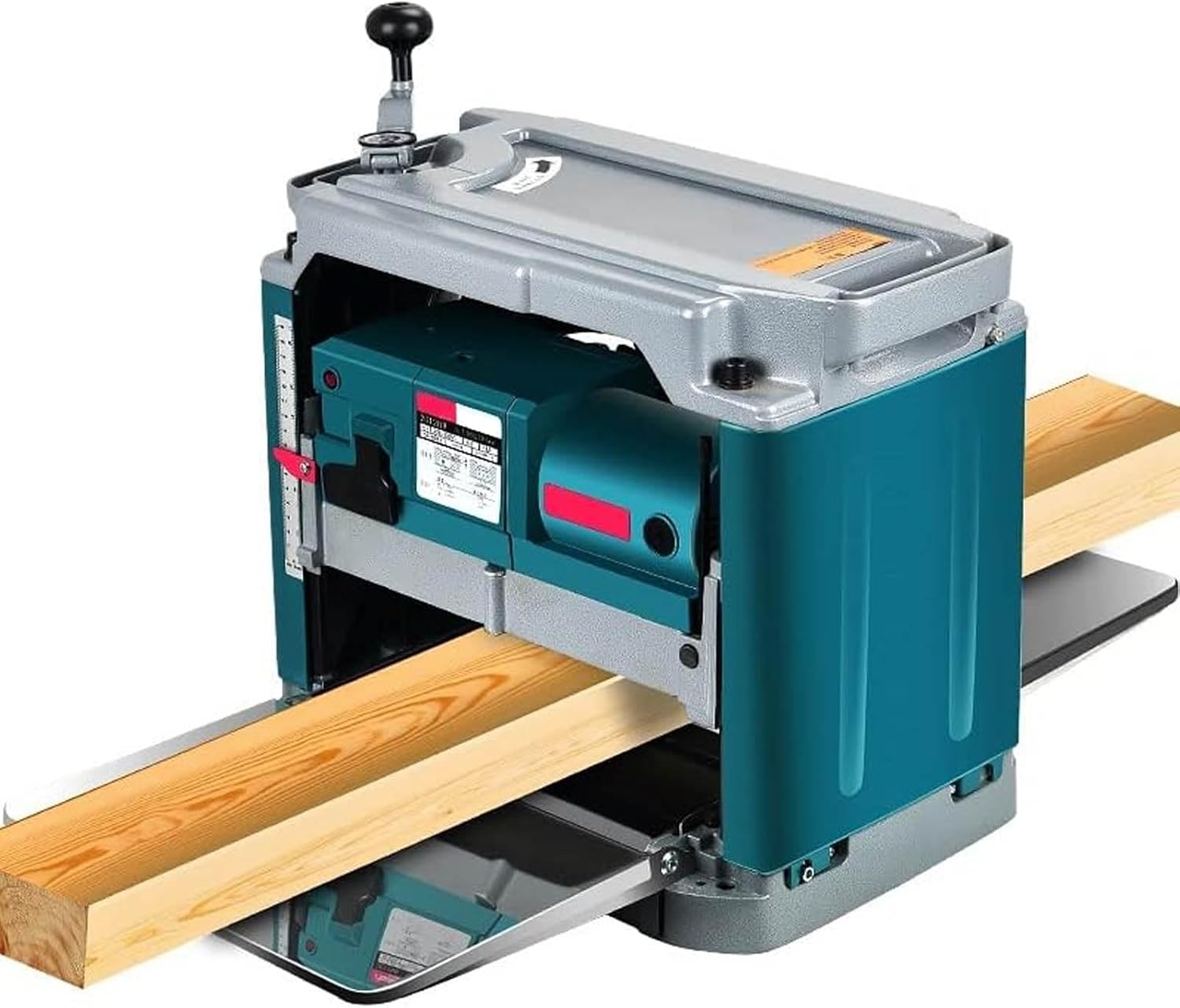 1850W Woodworking Planer,12'' Double Cutters Benchtop Thickness Planer with 8500rR/Min 6M/Min Aluminum Alloy 6-160mm Cutting Height