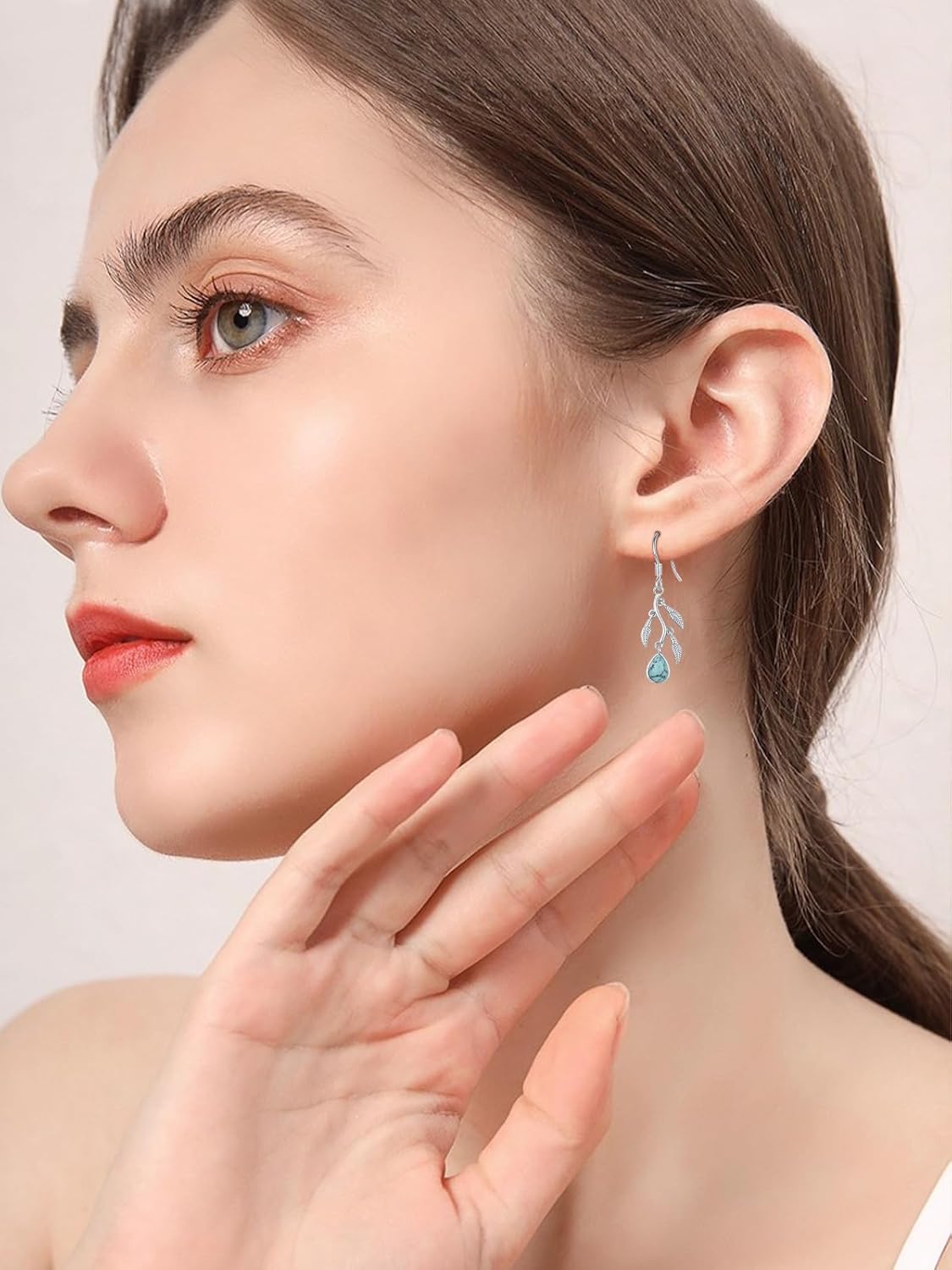 Turquoise Earrings 925 Sterling Silver Cowboy Hat/Cactus/Cowboy Boot/Celtic/Cow Skull Earrings Western Dangle Earrings Country Jewelry Gifts for Women - Image 2