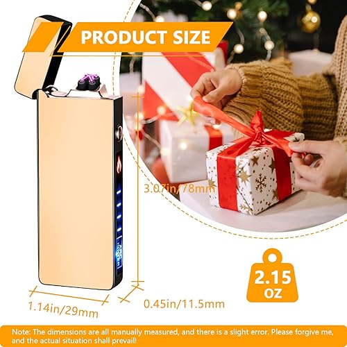 Miniatura 2 de GADATOP Encendedor de arco recargable a prueba de viento, encendedores eléctricos sin llama para exteriores, camping, senderismo, encendedor de