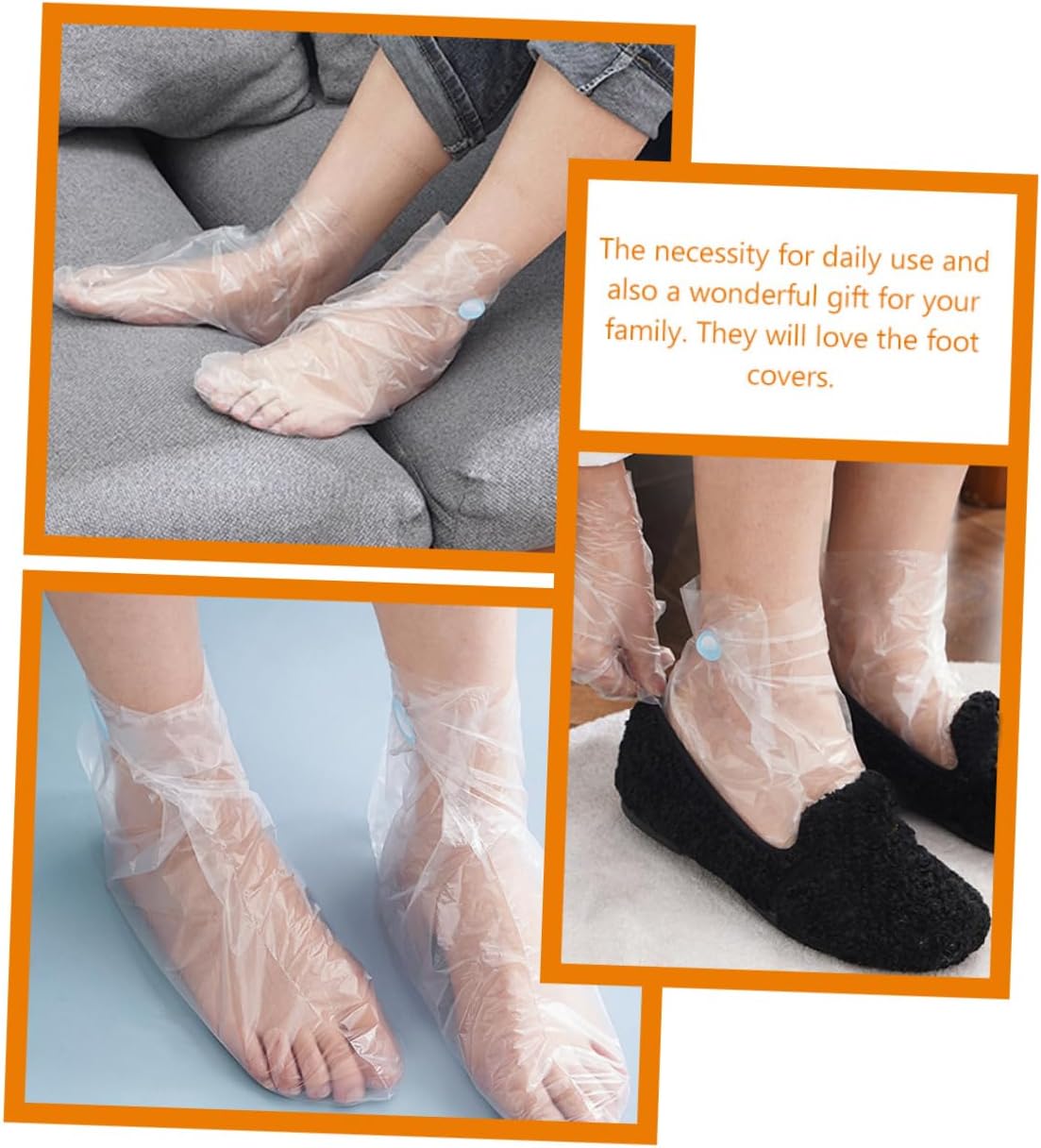 NOLITOY Foot Socks Set Foot Soak Moisturizing Gloves Lotion Absorbing Socks Supplies Random