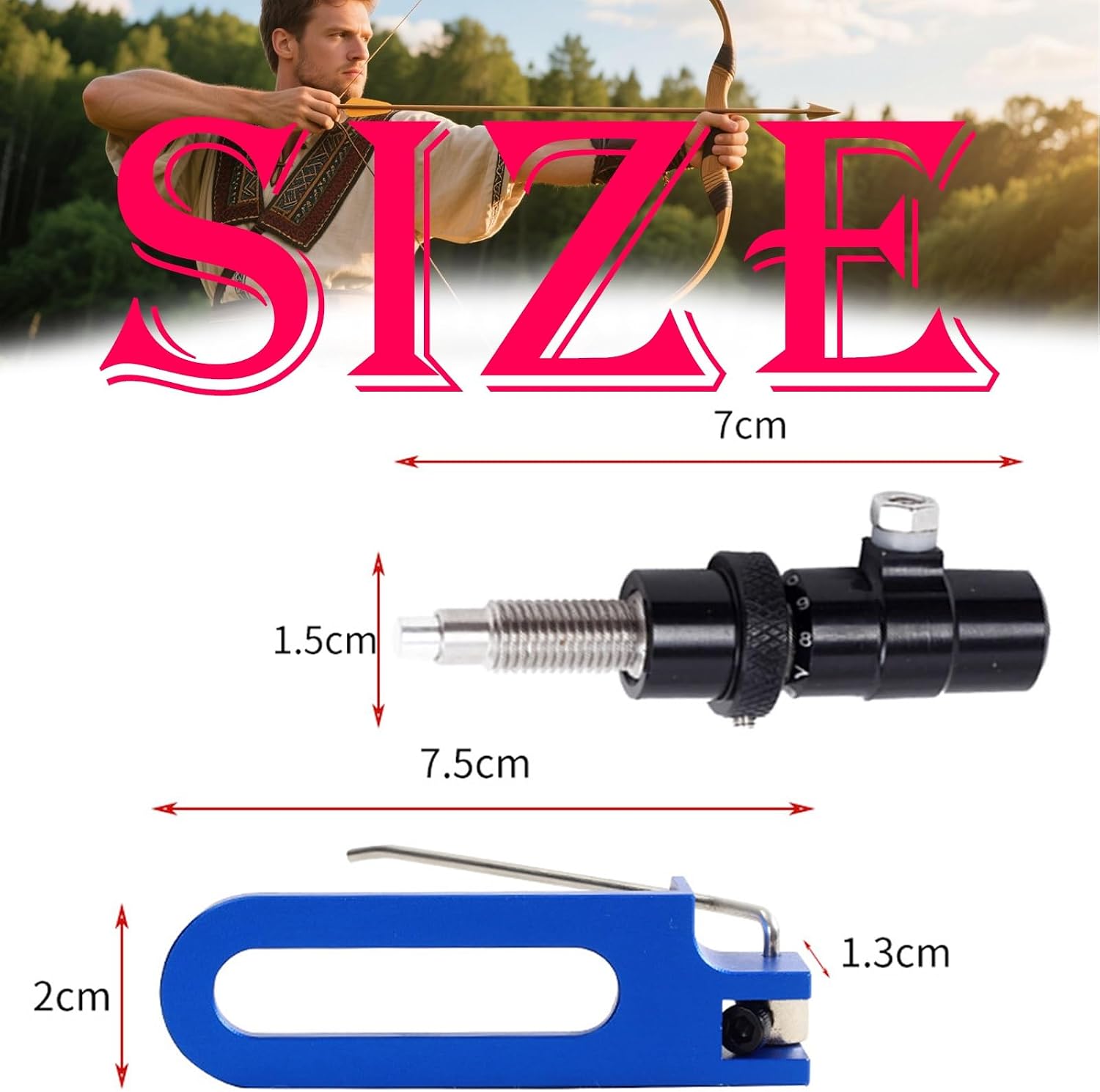 Rear Magnetic Arrow Rest and Side Pad Set, CNC Aluminum Alloy Archery Accessory for Recurve Bows, Adjustable for Accuracy