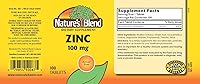 Vista 2 de Nature's Blend Gluconato de Zinc 100 mg, 100 Comprimidos