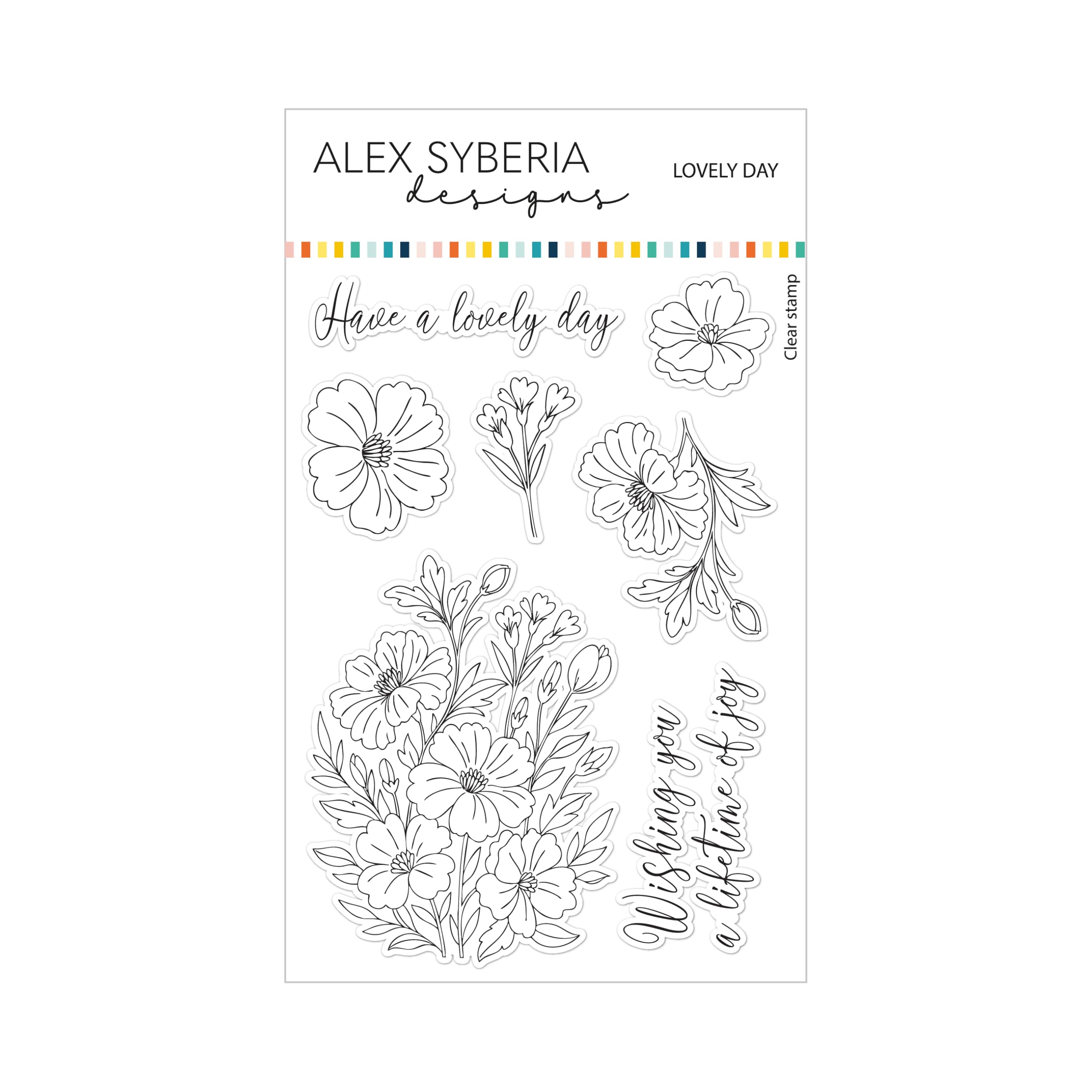 Alex Syberia Designs- Lovely Day Stamp Set 4 x 6