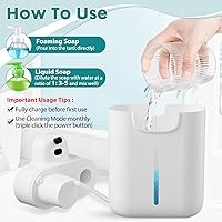 Vista 5 de Automatic Soap Dispenser, 17oz/500ML Large Capacity Touchless Foaming Hand Soap Dispenser with 4 Foam Adjustments, Rechargeable for Kitchen