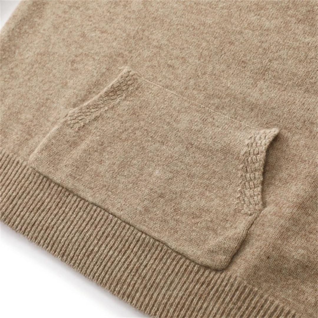 Men Merino Wool Sweater Pullover Loose Oversized Business Casual Fall Winter Cashmere Athletic Tops