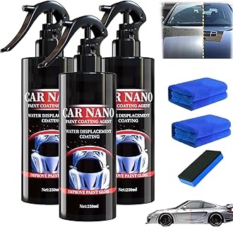 Nurafix Nano Scratch Remover, Nano Car Scratch Repair Spray,Nurafix Car Wax, Nurafix Scratch Repair, Fast Repairing Scratch Spray, Rub and Buff for All Vehicle Paint Care (250ml-3)