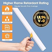 Vista 7 de Kit de ocultador de cable de 630 pulgadas, canaleta de cables pintable, cubiertas de cable para cables en la pared, protector de cable para TV