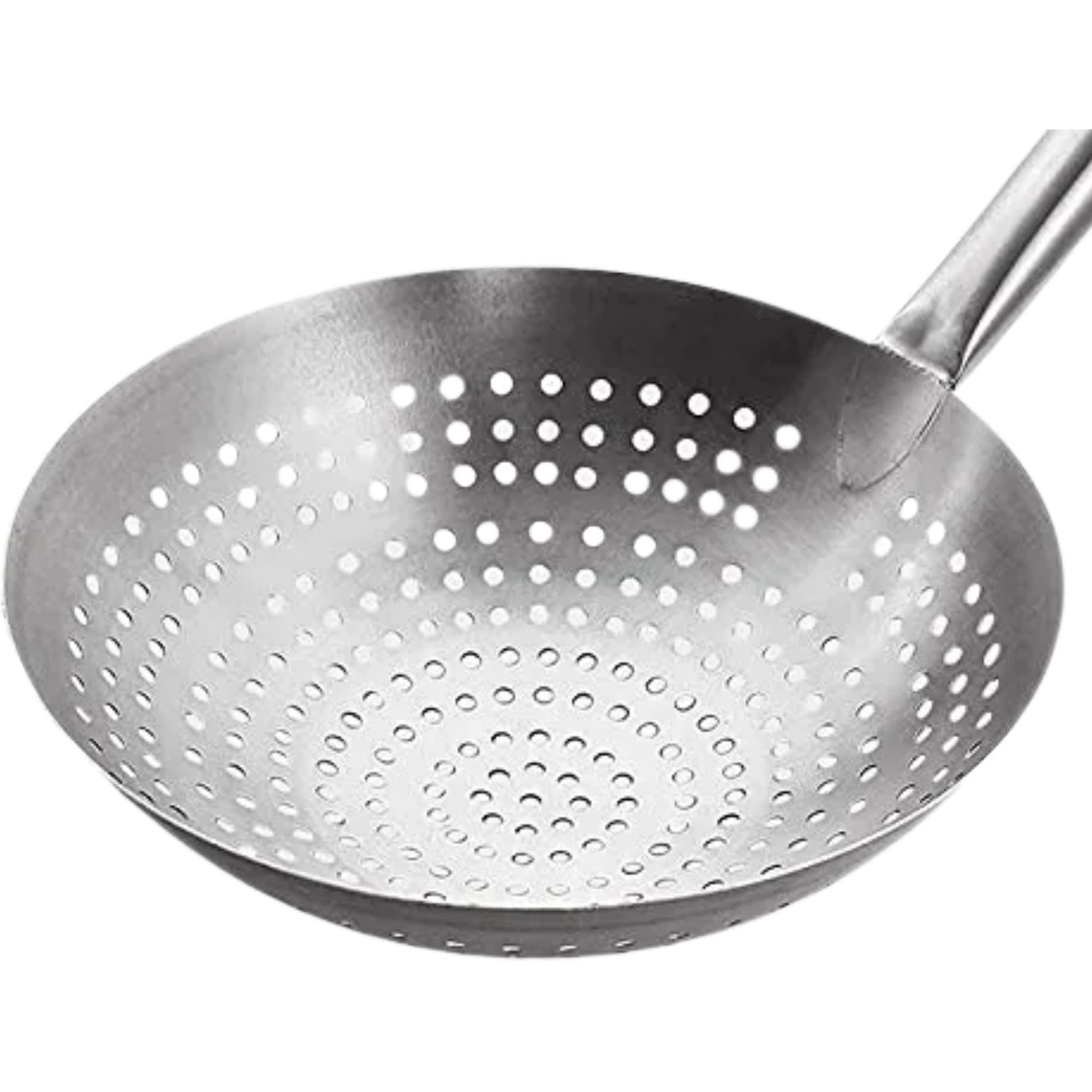Bridge2shopping Stainless Steel Stir Fry Skimmer, Mandarin Strainer for Commercial Purpose 12 INCH Diameter 1