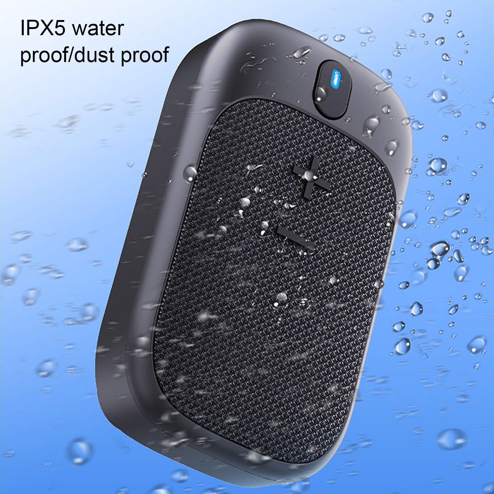 PUSOKEI Altoparlante Bluetooth Indossabile, Piccolo Altoparlante Personale Portatile con Clip con Magnetico, Impermeabile IP65, Microfono Integrato, Chiamate in Vivavoce