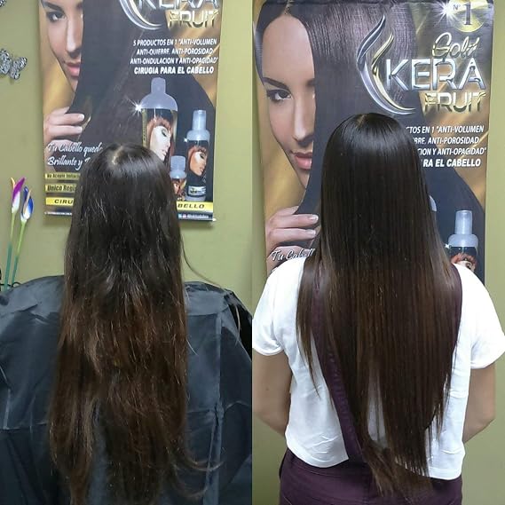 Cirugia Capilat Kera Fruit Tratamiento Profesional 1 litro + Shampoo Antiresiduo. Alisador De Buenos Resultados